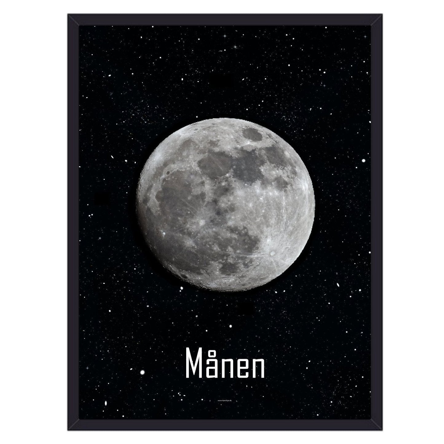 Månen planet plakat