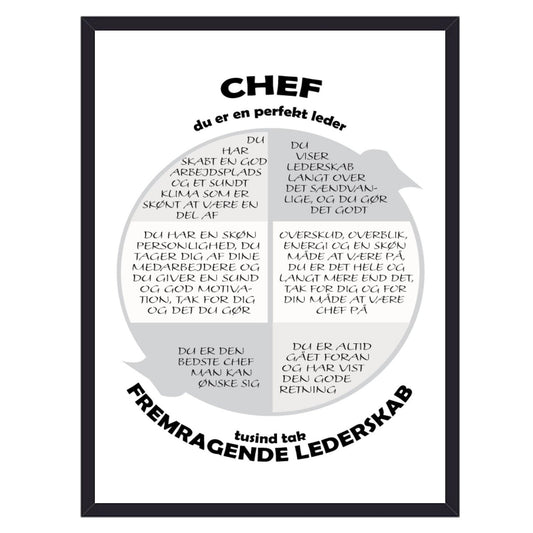 chef personlig citat plakat