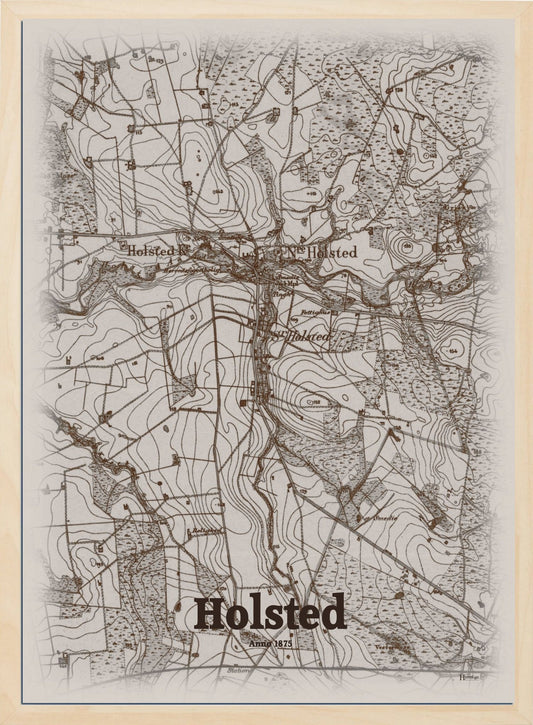 Holsted anno år 1875 | retro plakat fra din HjemEgn | hurtig levering og høj kvalitet [køb nu] 