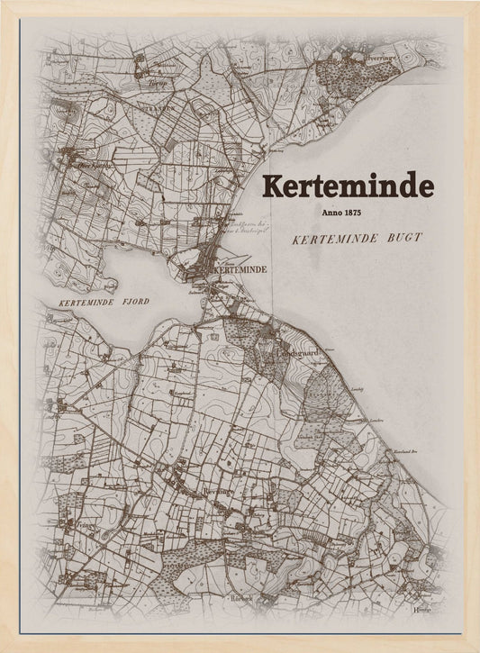 Kerteminde anno år 1875 | retro plakat fra din HjemEgn | hurtig levering og høj kvalitet [køb nu] 