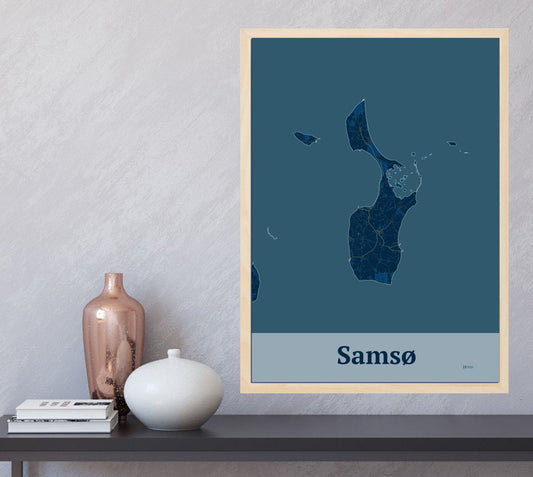 Ø plakat for Samsø design firkantet - Hjemegn